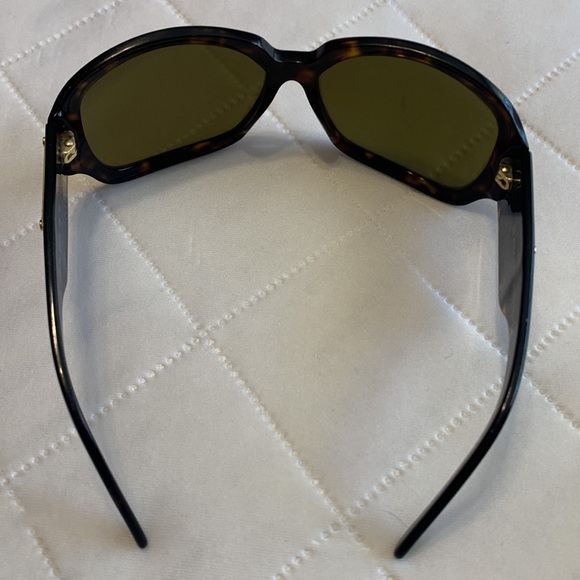 Burberry Designer Tortoise Sunglasses with Gold Accents